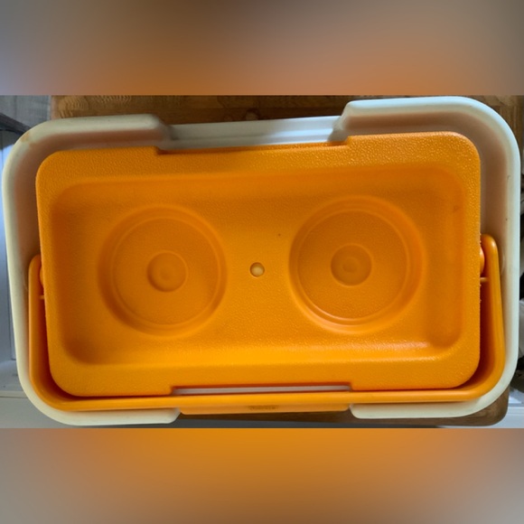 Vintage Bright Yellow 6.5 Qt Thermos L'il Lil SunPacker Beach Pool Cooler 7710 - Picture 6 of 8